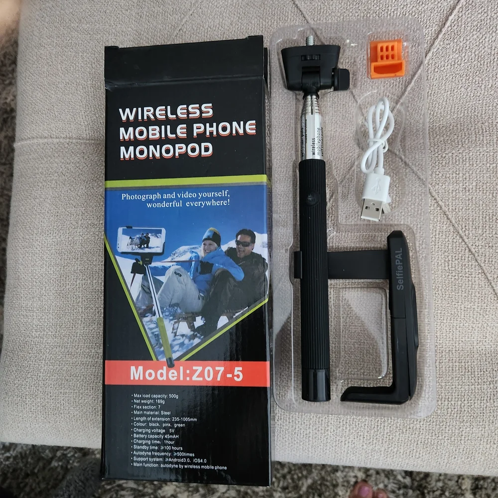 Wireless Mobile Phone Monopod - Black NWT